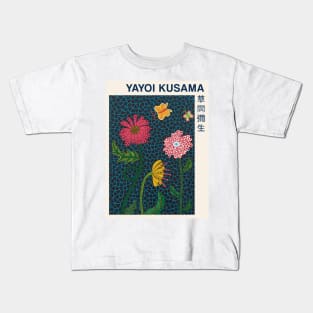 Yayoi Kusama Flower Exhibition Kids T-Shirt